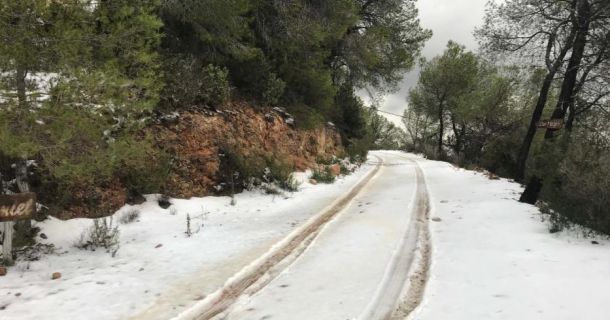 La nieve llega a la isla de Ibiza