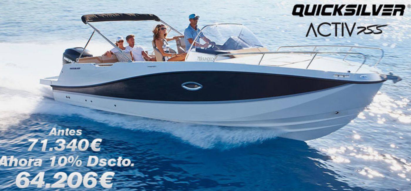 ¡Super oferta! ¡Quicksilver Activ 755 Sundeck 10% menos!