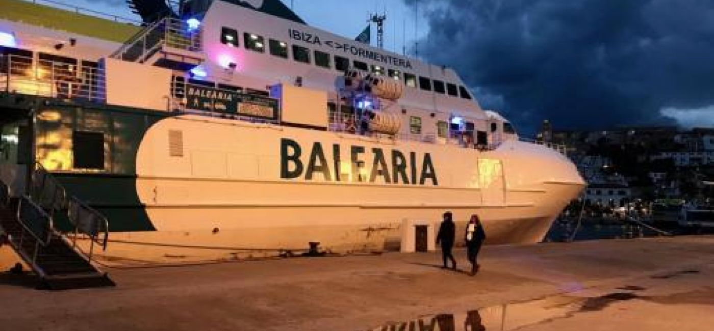 Canceladas más de treinta conexiones marítimas entre las Pitiusas por el mal tiempo