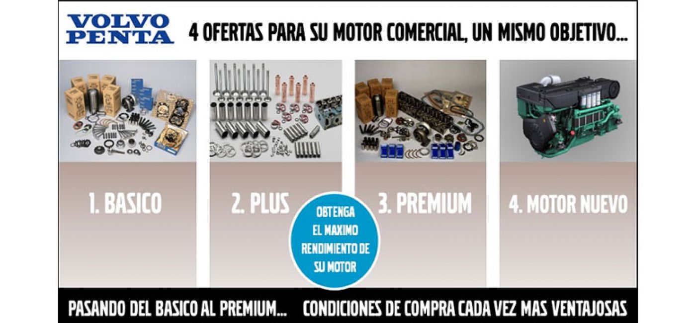 Oferta reparación Motores marinos Volvo Penta series 60/70, 100-160, D5/7, D9-D16