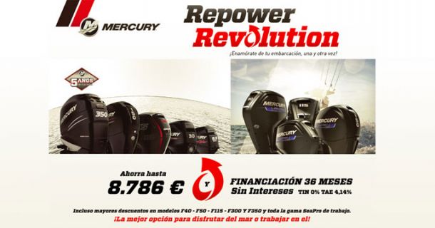 Remotoriza ahora con Mercury y ahorra hasta 8.786€. Podrás financiar tu compra a 36 meses sin intereses