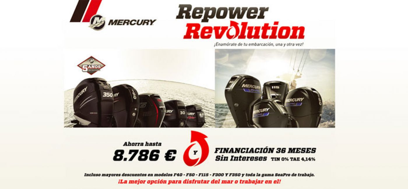 Remotoriza ahora con Mercury y ahorra hasta 8.786€. Podrás financiar tu compra a 36 meses sin intereses